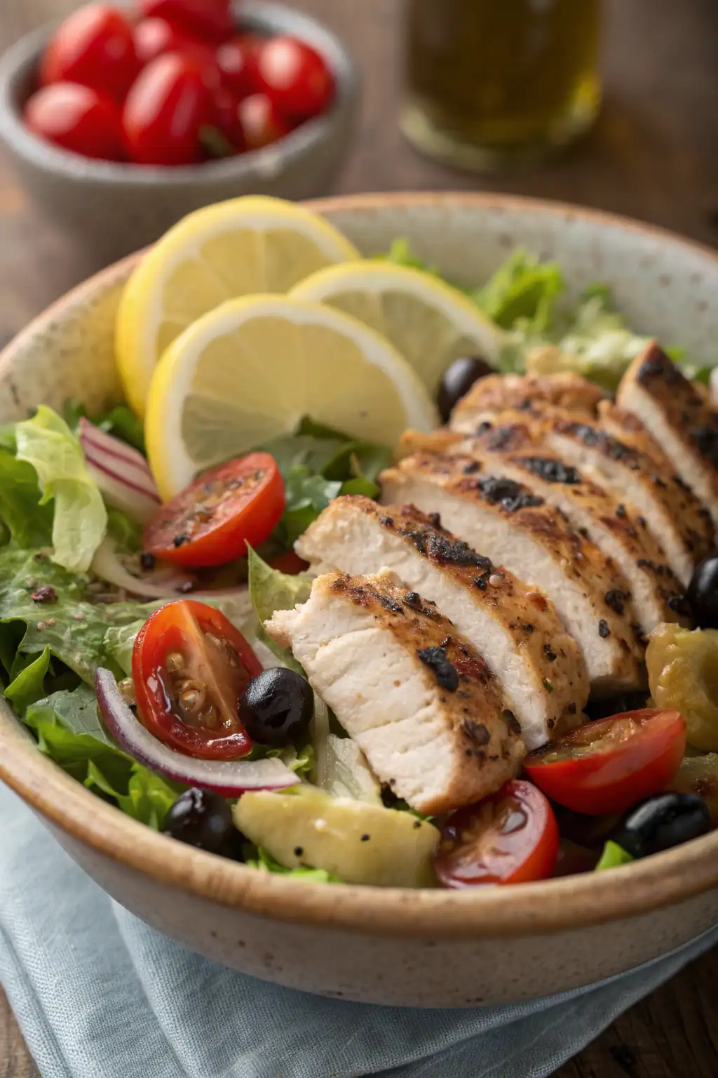 A delicious plate of Insalata di Pollo al Limone Nero
