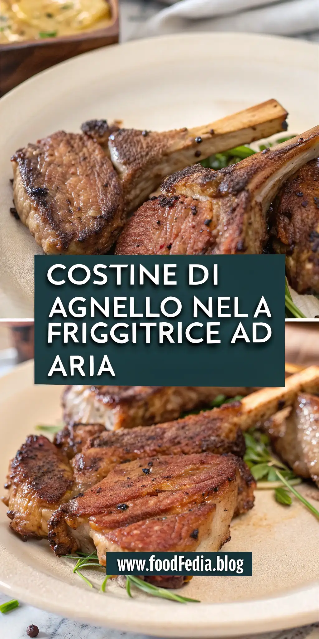 Pinterest image 1 for Costine di Agnello nella Friggitrice ad Aria