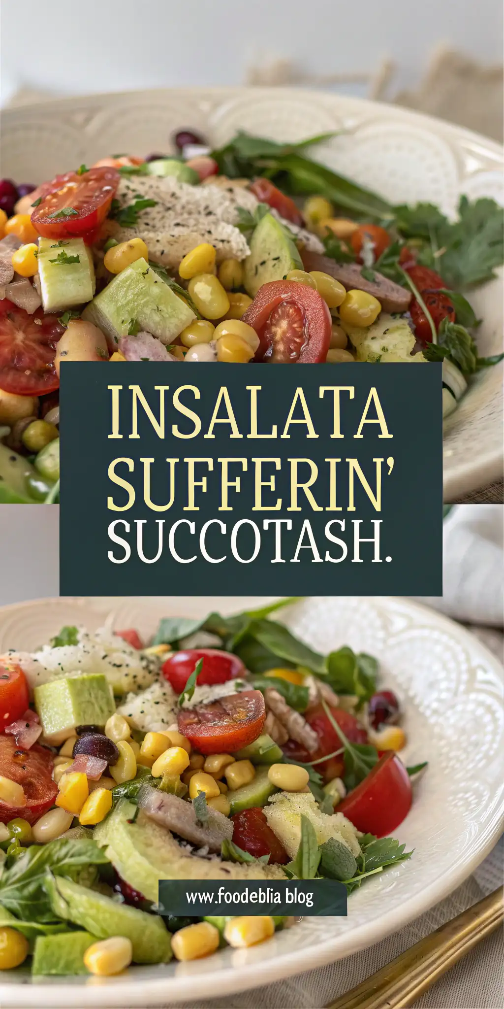 Pinterest image 1 for Insalata Sufferin' Succotash