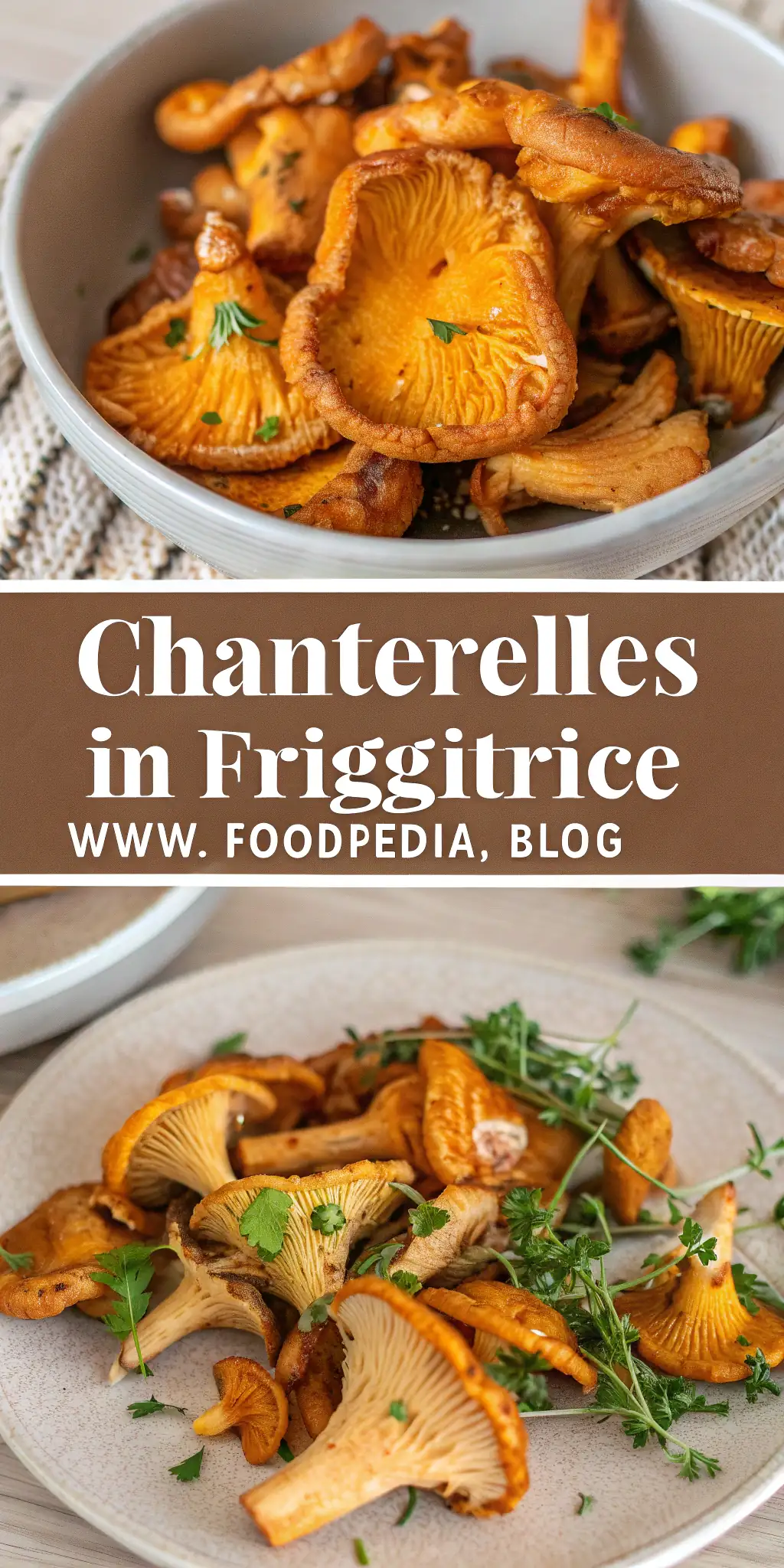 Pinterest image 2 for Chanterelles in Friggitrice ad Aria
