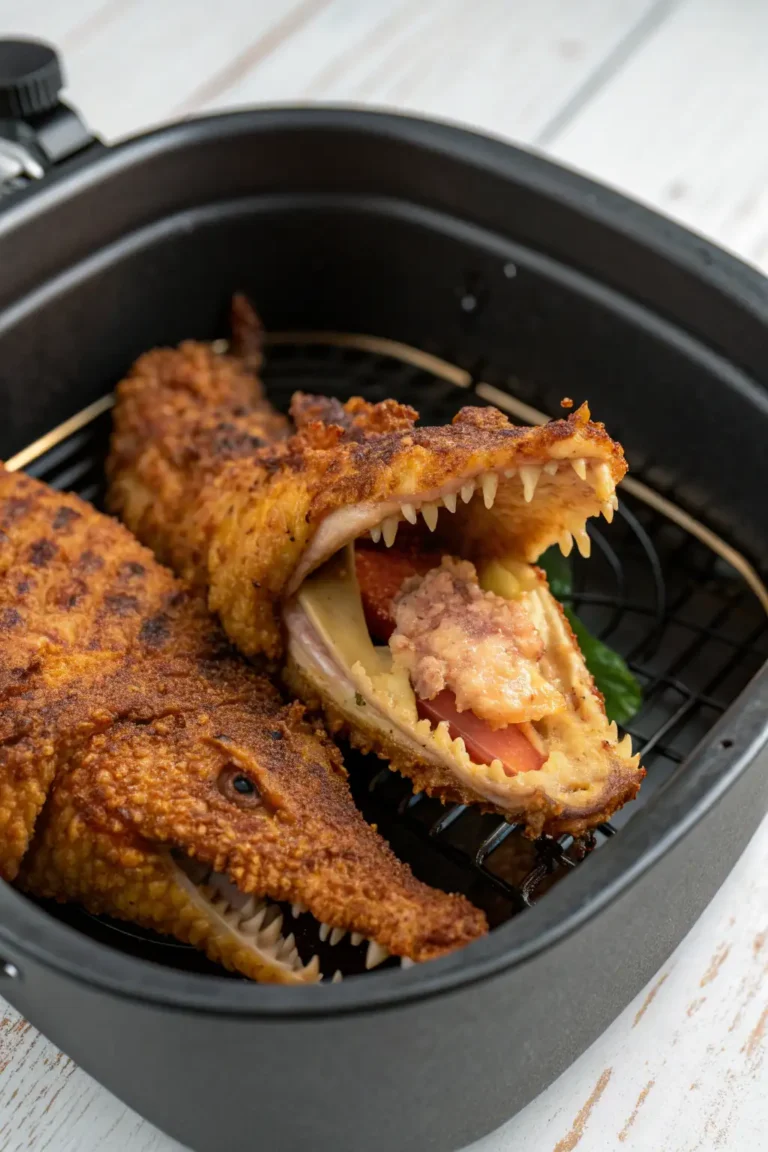 A delicious plate of Coccodrillo Fritto nell'Air Fryer