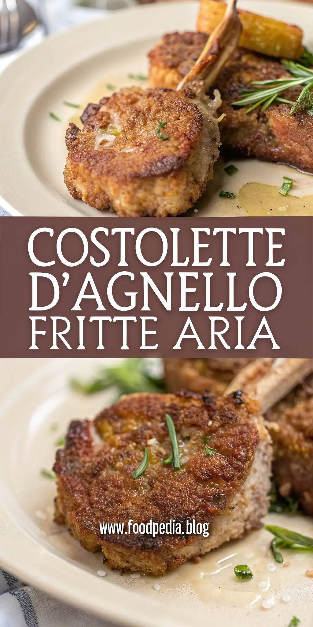 Pinterest image 1 for Costolette d'Agnello Fritte ad Aria