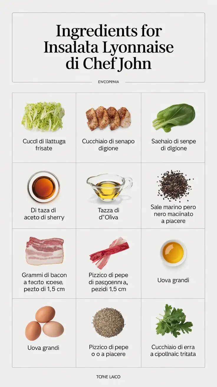 Ingredients for Insalata Lyonnaise di Chef John