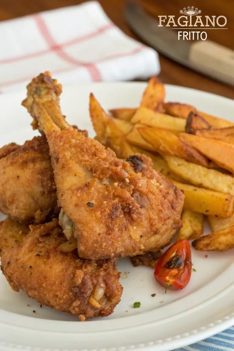 A delicious plate of Fagiano Fritto in Friggitrice ad Aria