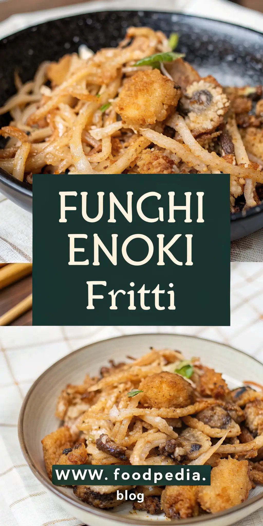 Pinterest image 2 for Funghi Enoki Fritti in Friggitrice ad Aria