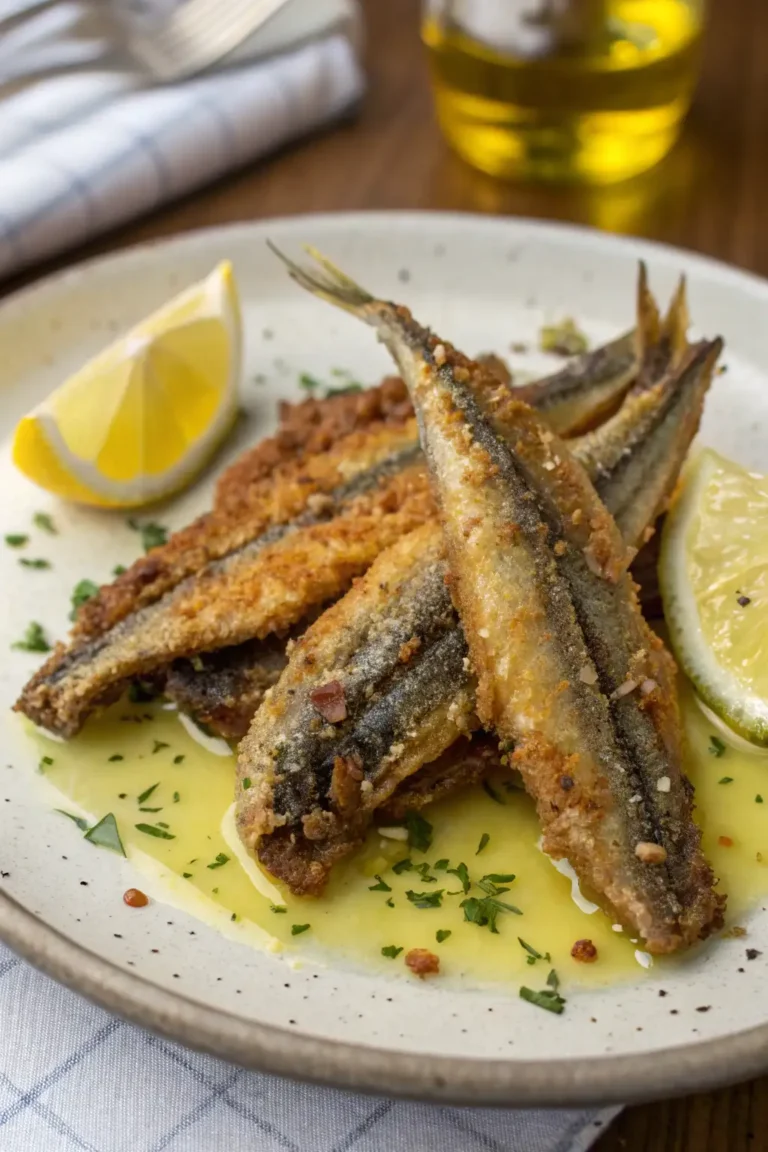 A delicious plate of Anguilla Fritta ad Aria
