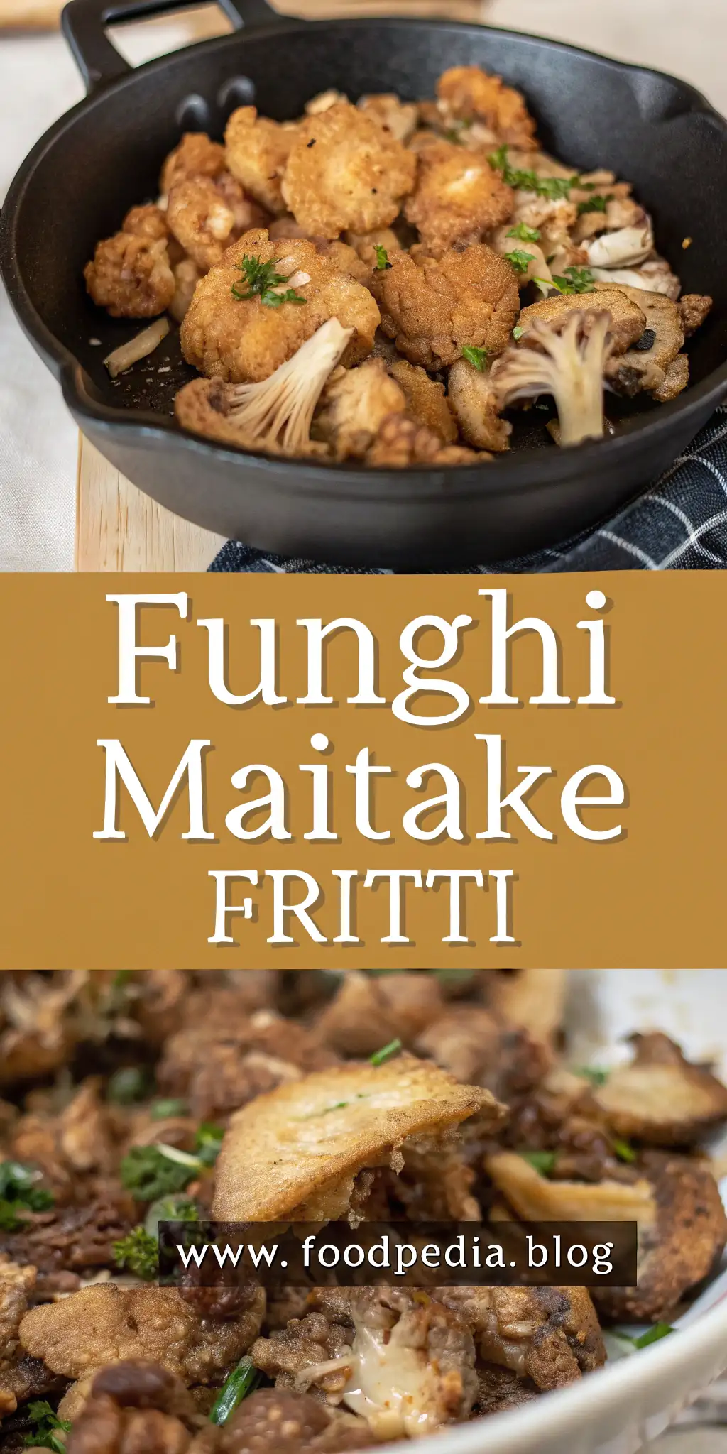 Pinterest image 1 for Funghi Maitake Fritti in Friggitrice ad Aria