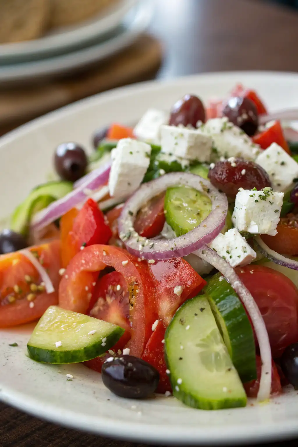 A delicious plate of La Mia Grande Insalata Greca