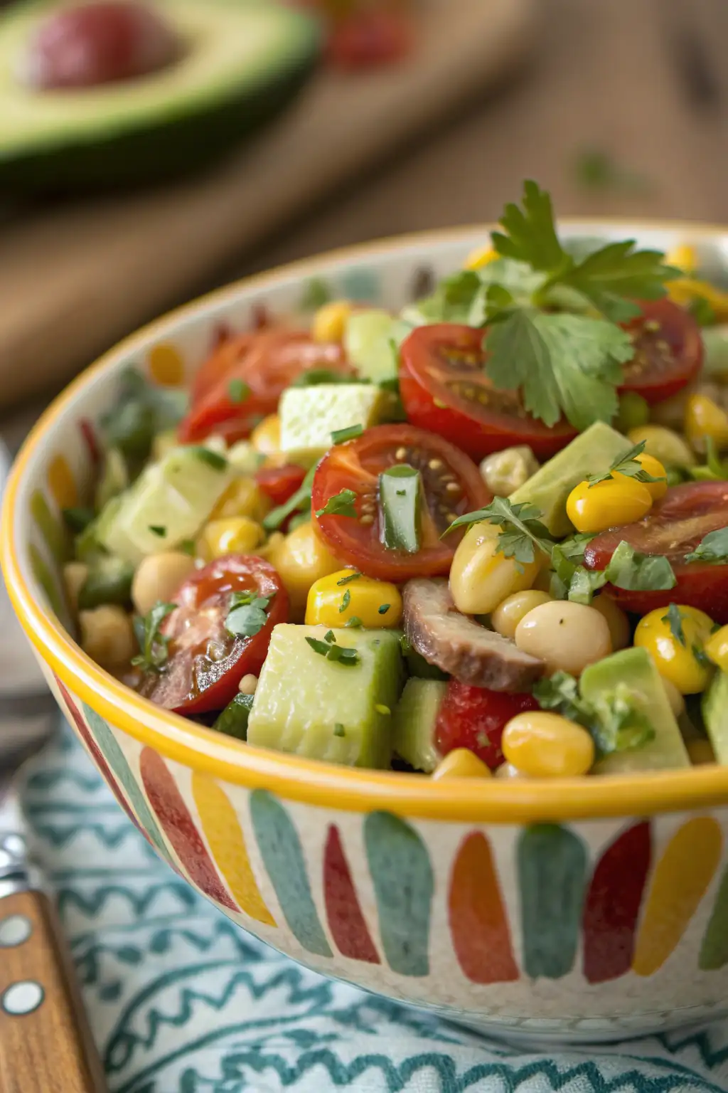 A delicious plate of Insalata Sufferin' Succotash