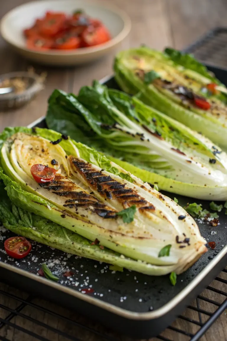 A delicious plate of Cuori di Romaine Grigliati