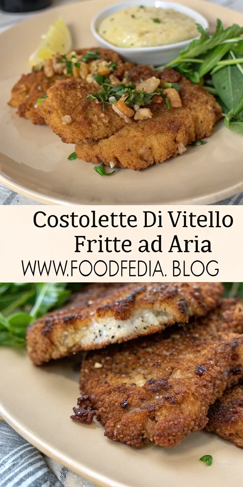 Pinterest image 1 for Costolette di Vitello Fritte ad Aria