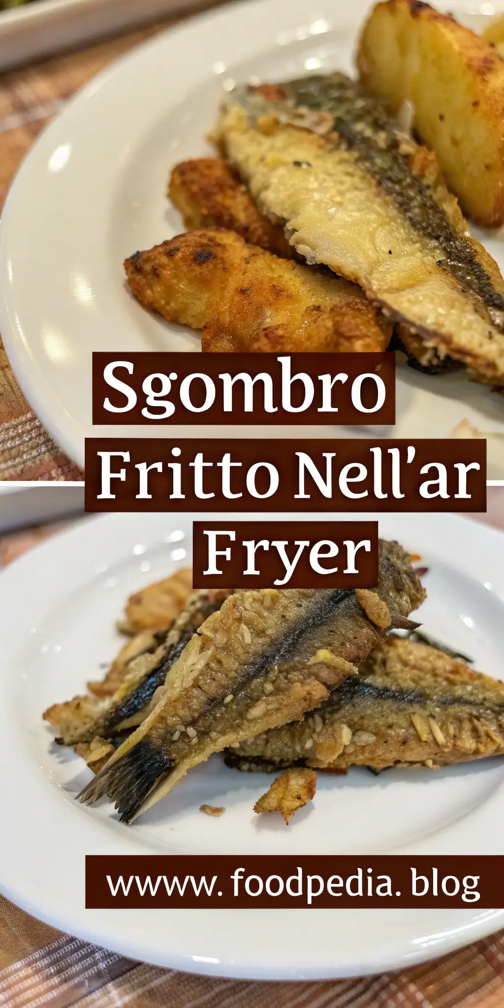 Pinterest image 1 for Sgombro Fritto nell'Air Fryer