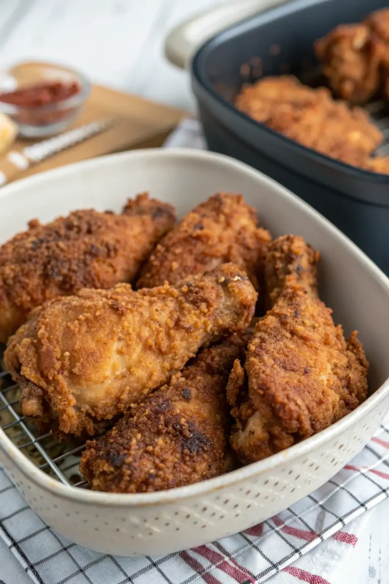 A delicious plate of Pollo Teff Fritto nell'Air Fryer