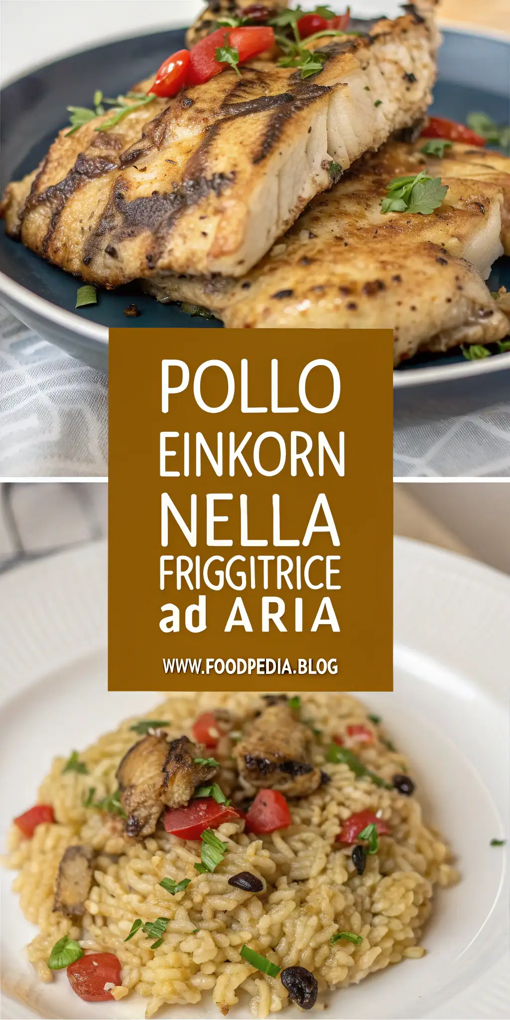Pinterest image 1 for Pollo Einkorn nella Friggitrice ad Aria