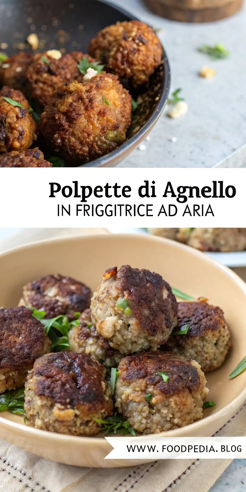 Pinterest image 2 for Polpette di Agnello in Friggitrice ad Aria