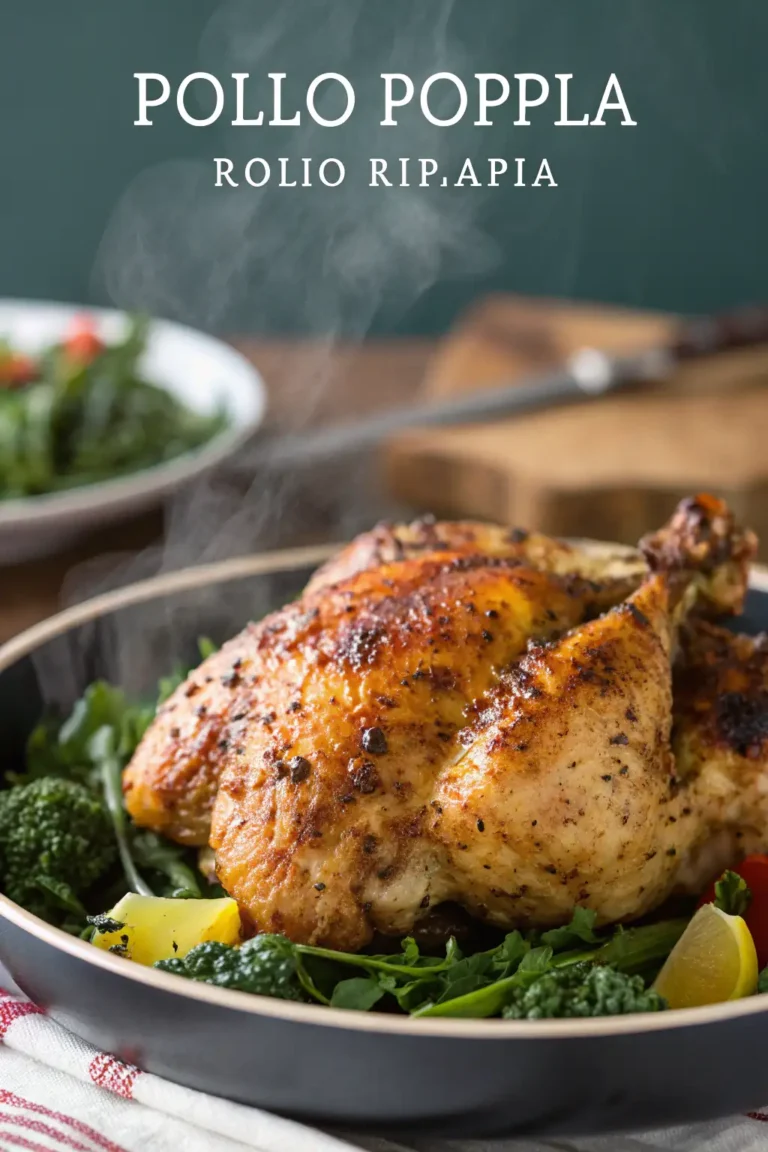 A delicious plate of Pollo Poppy nella Friggitrice ad Aria