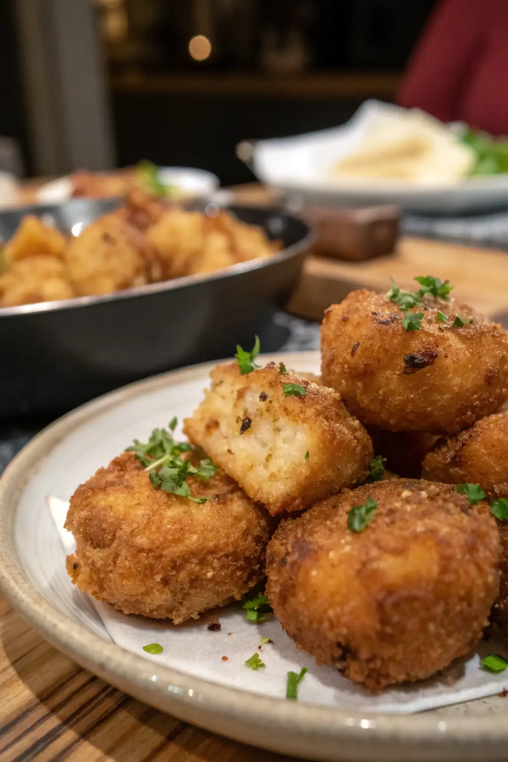 A delicious plate of Malanga Fritta in Friggitrice ad Aria