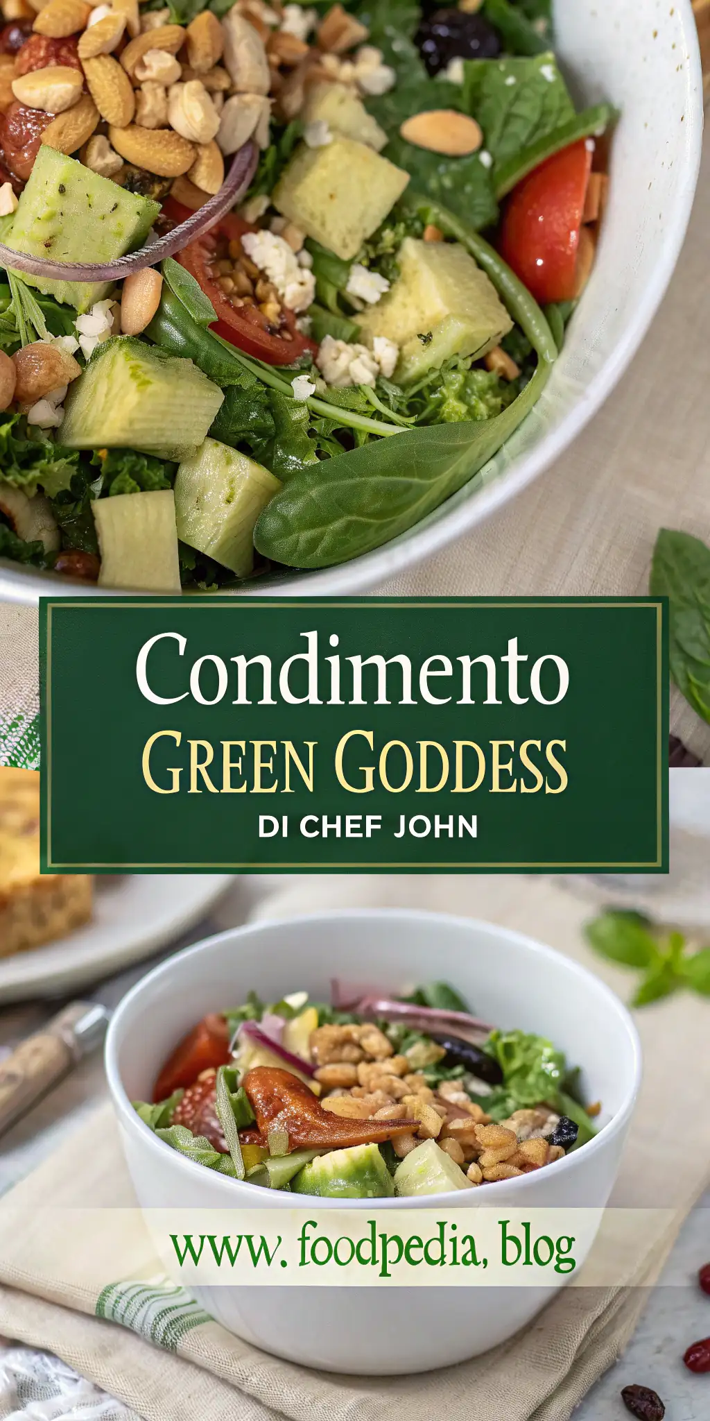 Pinterest image 2 for Condimento Green Goddess di Chef John