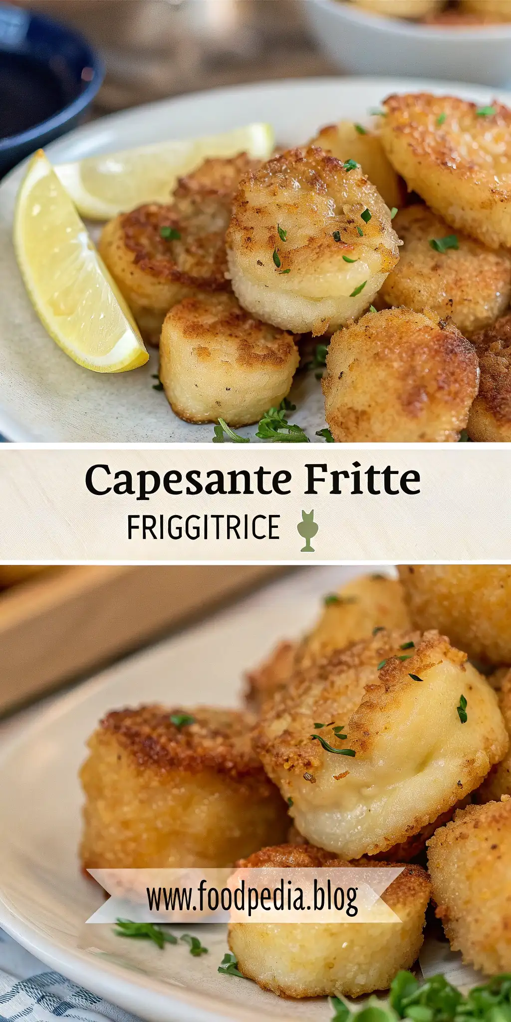 Pinterest image 2 for Capesante Fritte in Friggitrice ad Aria