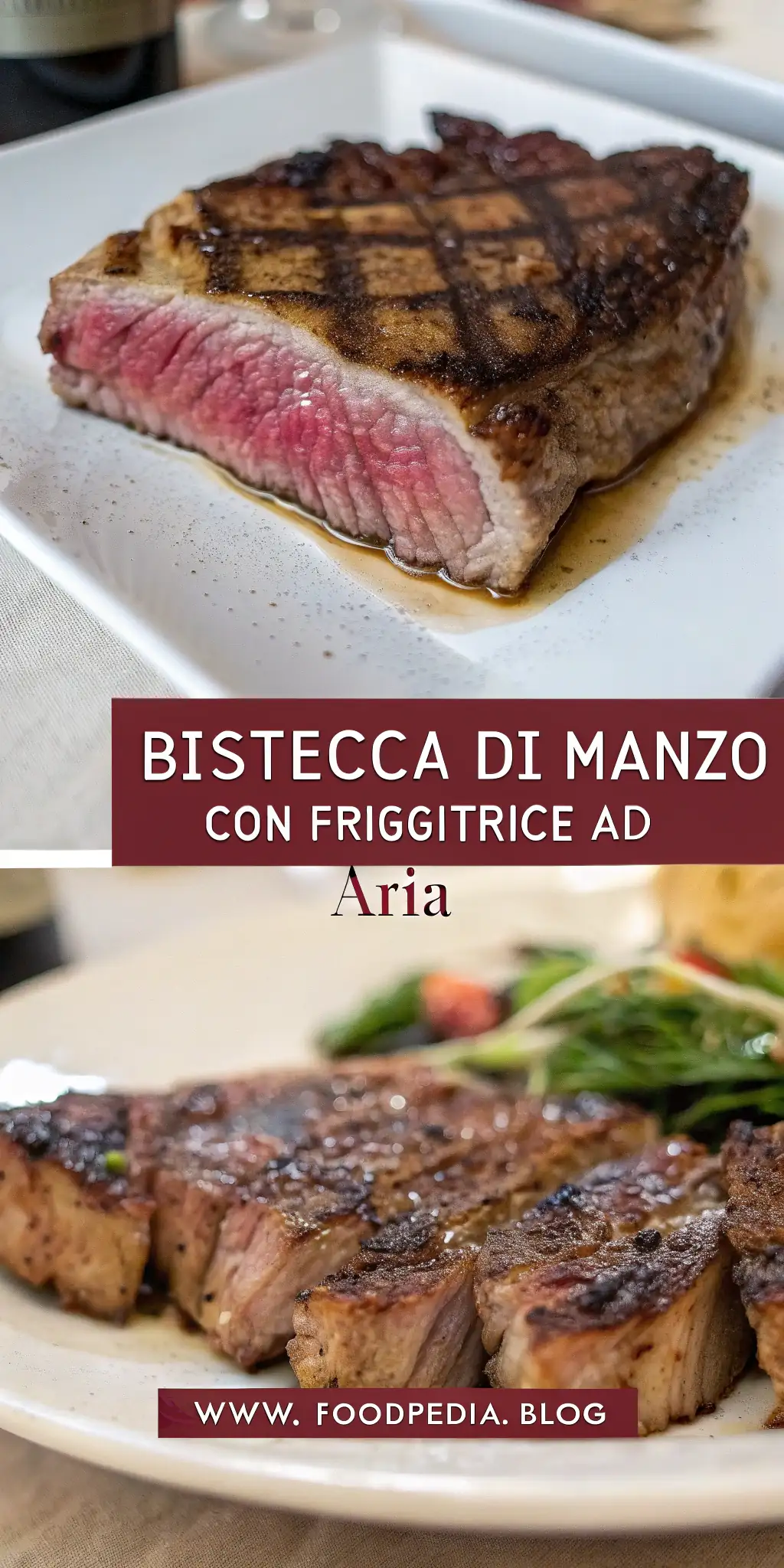 Pinterest image 1 for Bistecca di Manzo con Friggitrice ad Aria
