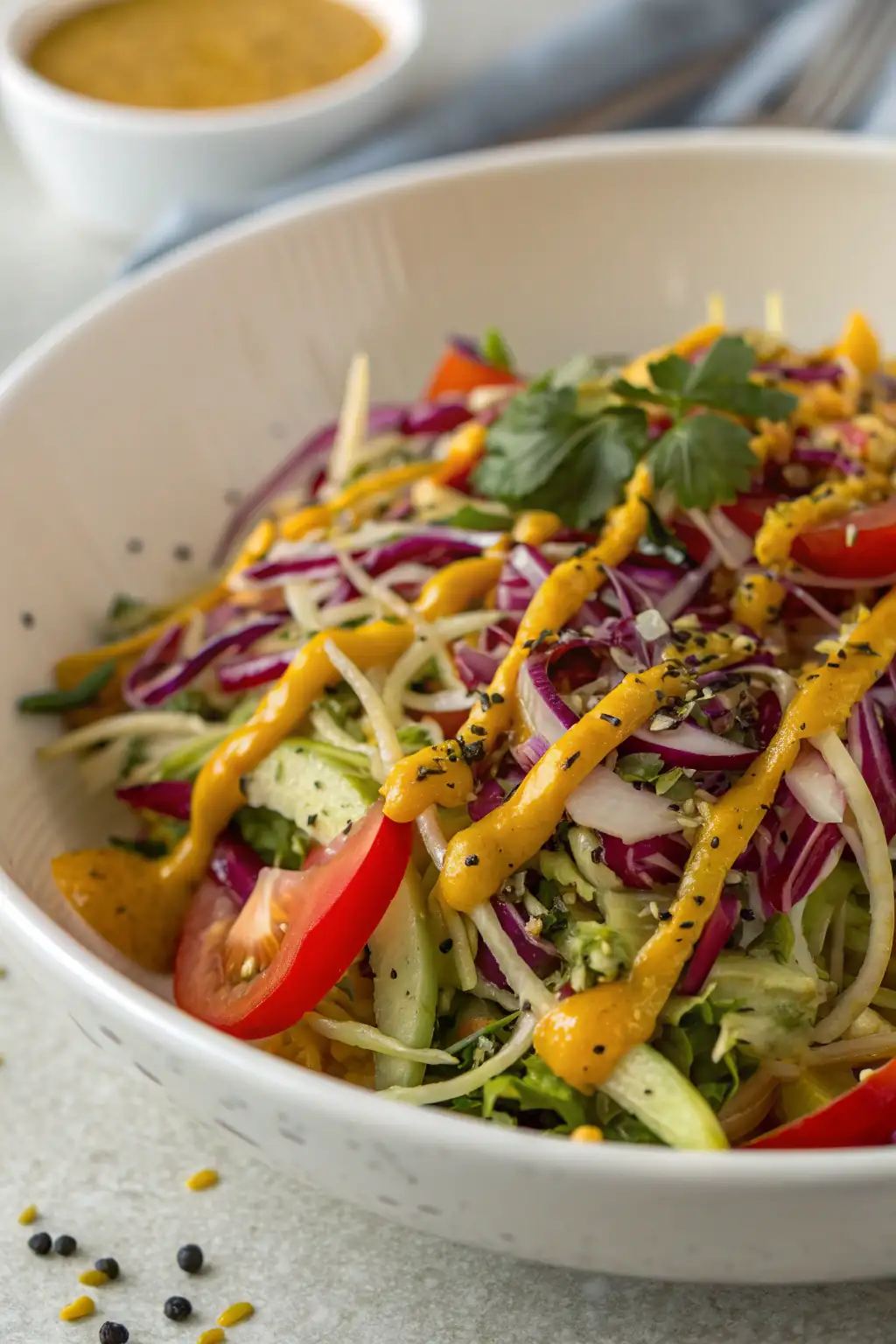 A delicious plate of Insalata di Cavolo con Senape Dolce e Piccante
