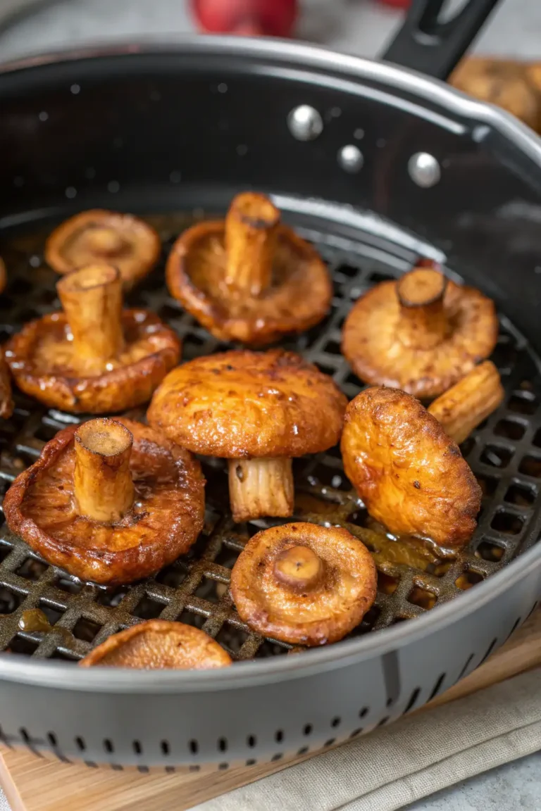 A delicious plate of Funghi Reishi Fritti in Friggitrice ad Aria
