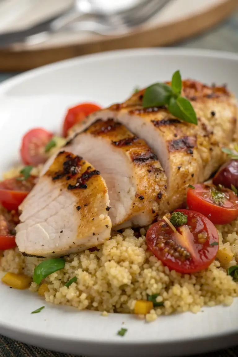 A delicious plate of Pollo con Quinoa nella Friggitrice ad Aria