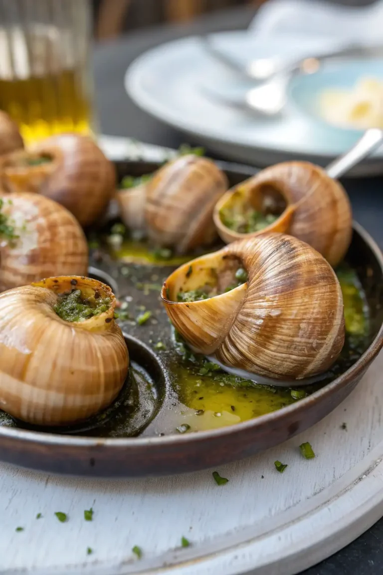 A delicious plate of Escargot Fatti in Friggitrice ad Aria