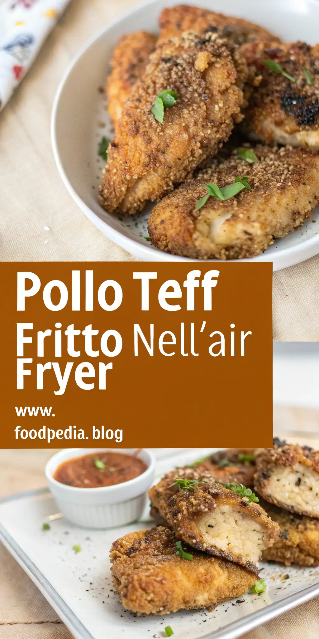 Pinterest image 2 for Pollo Teff Fritto nell'Air Fryer