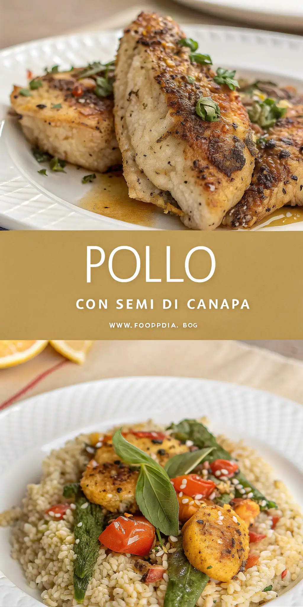 Pinterest image 1 for Pollo con Semi di Canapa in Friggitrice ad Aria
