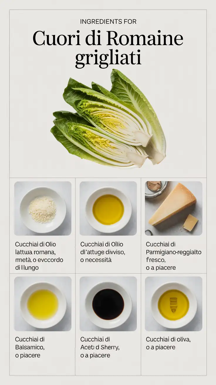 Ingredients for Cuori di Romaine Grigliati