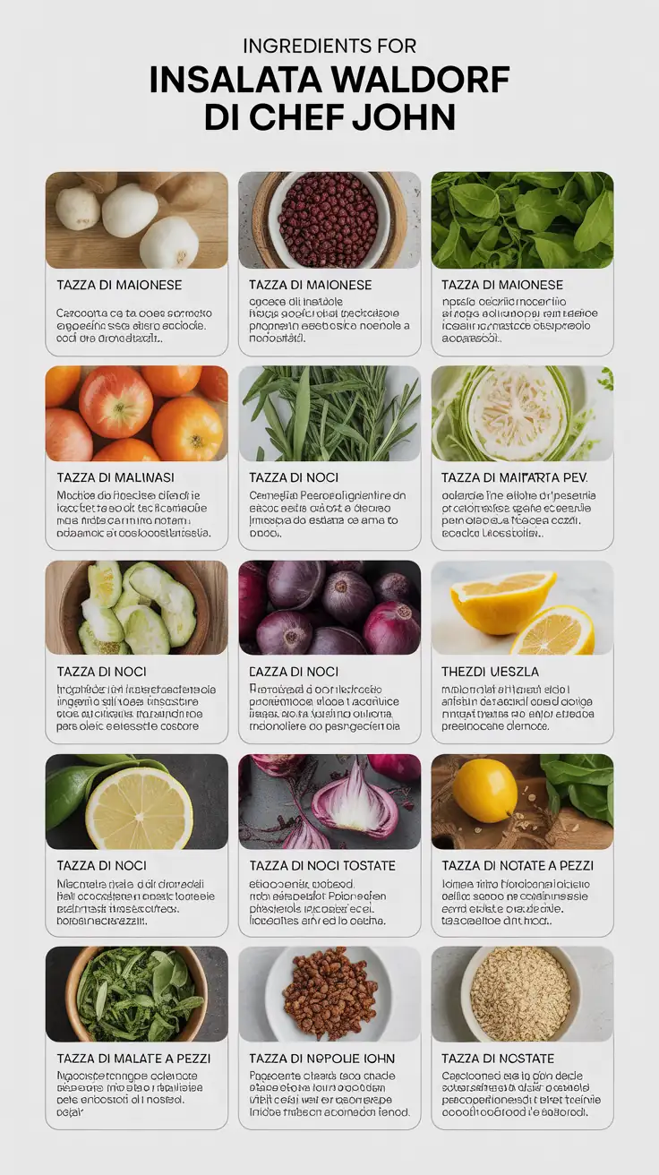 Ingredients for Insalata Waldorf di Chef John