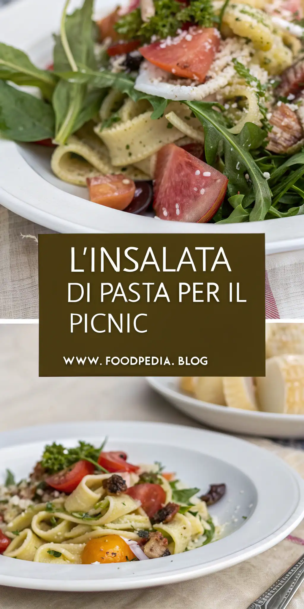 Pinterest image 1 for L'insalata di pasta perfetta per il picnic