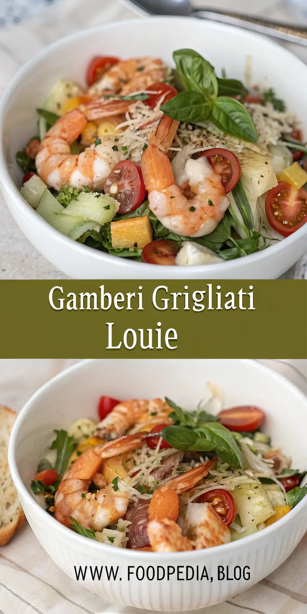 Pinterest image 2 for Gamberi Grigliati Louie