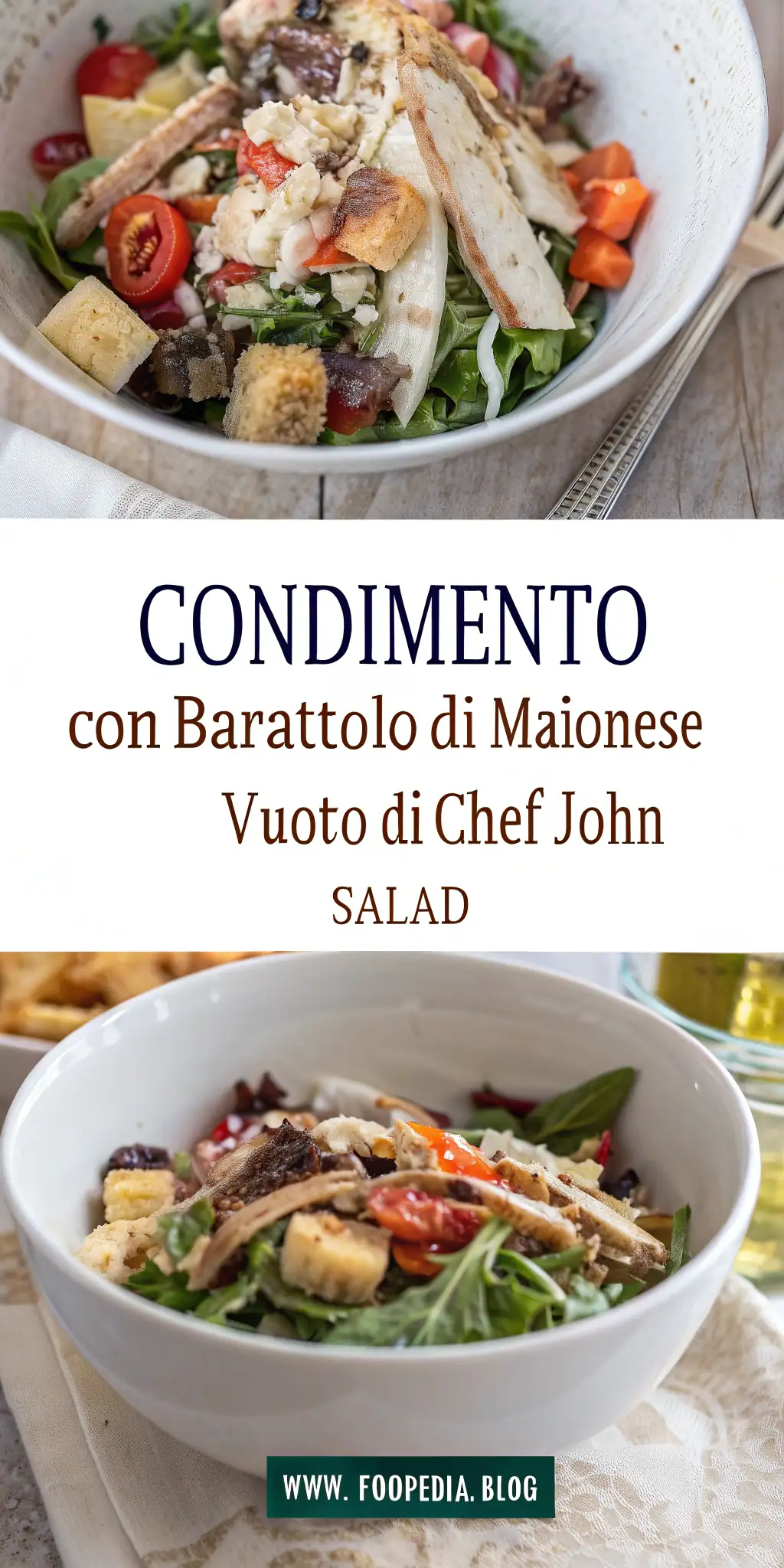Pinterest image 2 for Condimento con Barattolo di Maionese Vuoto di Chef John