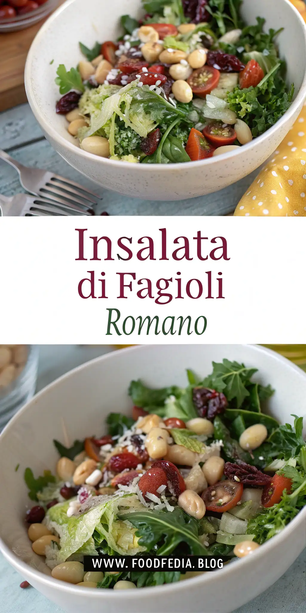 Pinterest image 2 for Insalata di Fagioli Romano