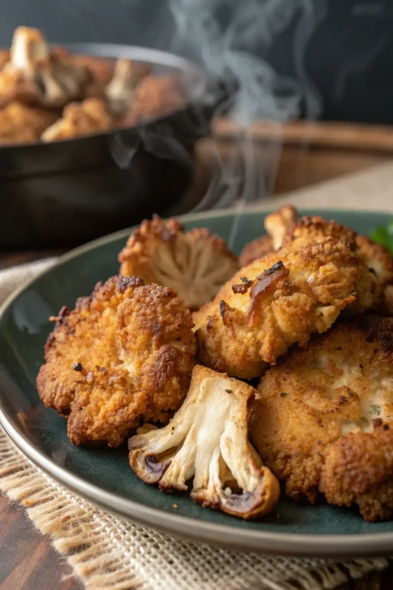 A delicious plate of Funghi Maitake Fritti in Friggitrice ad Aria