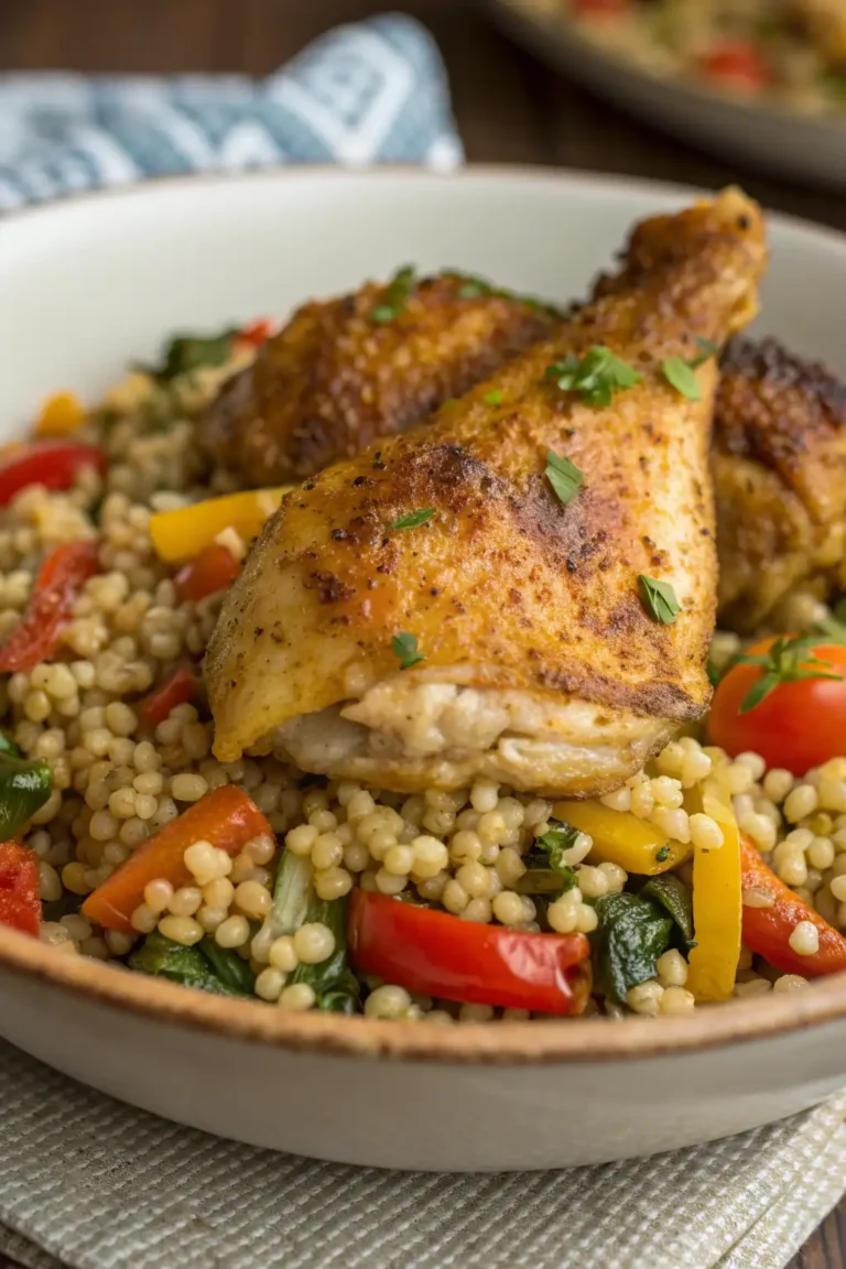 A delicious plate of Pollo al Grano Saraceno in Friggitrice ad Aria