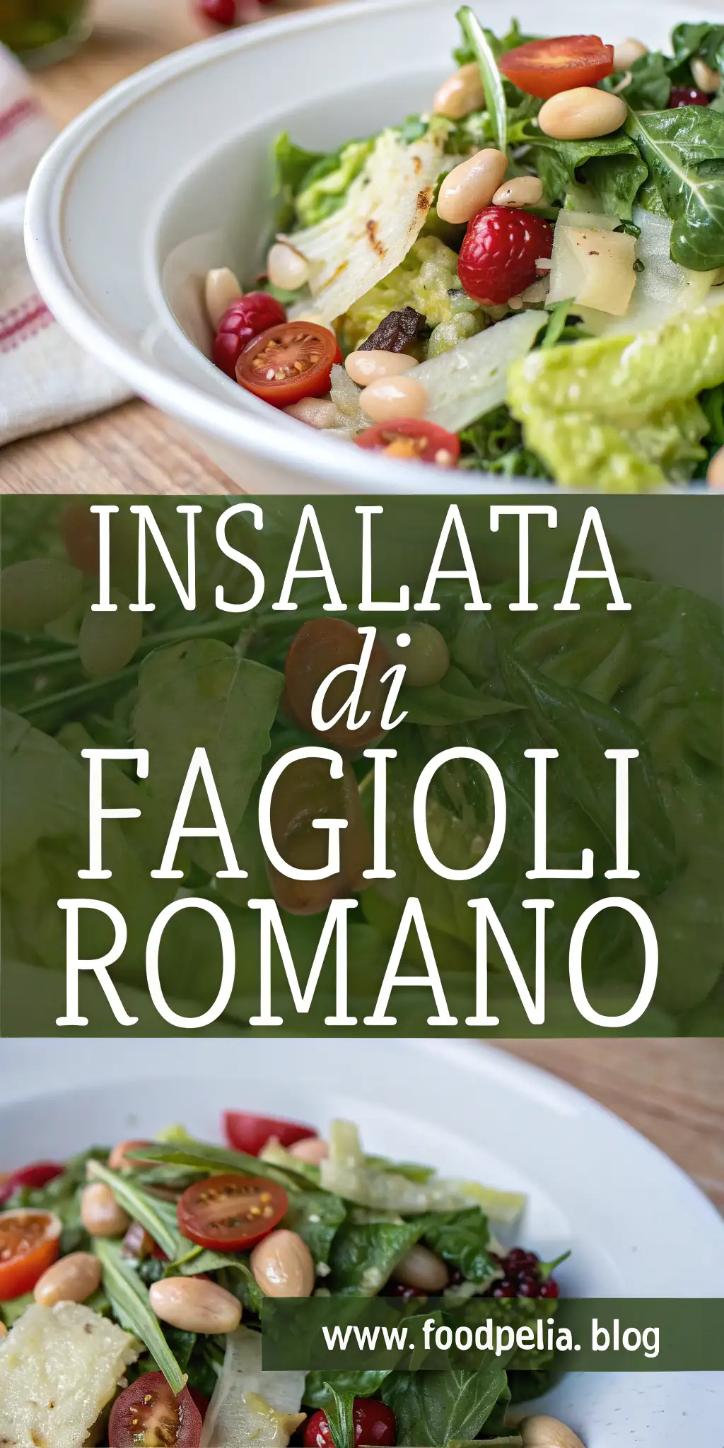 Pinterest image 1 for Insalata di Fagioli Romano