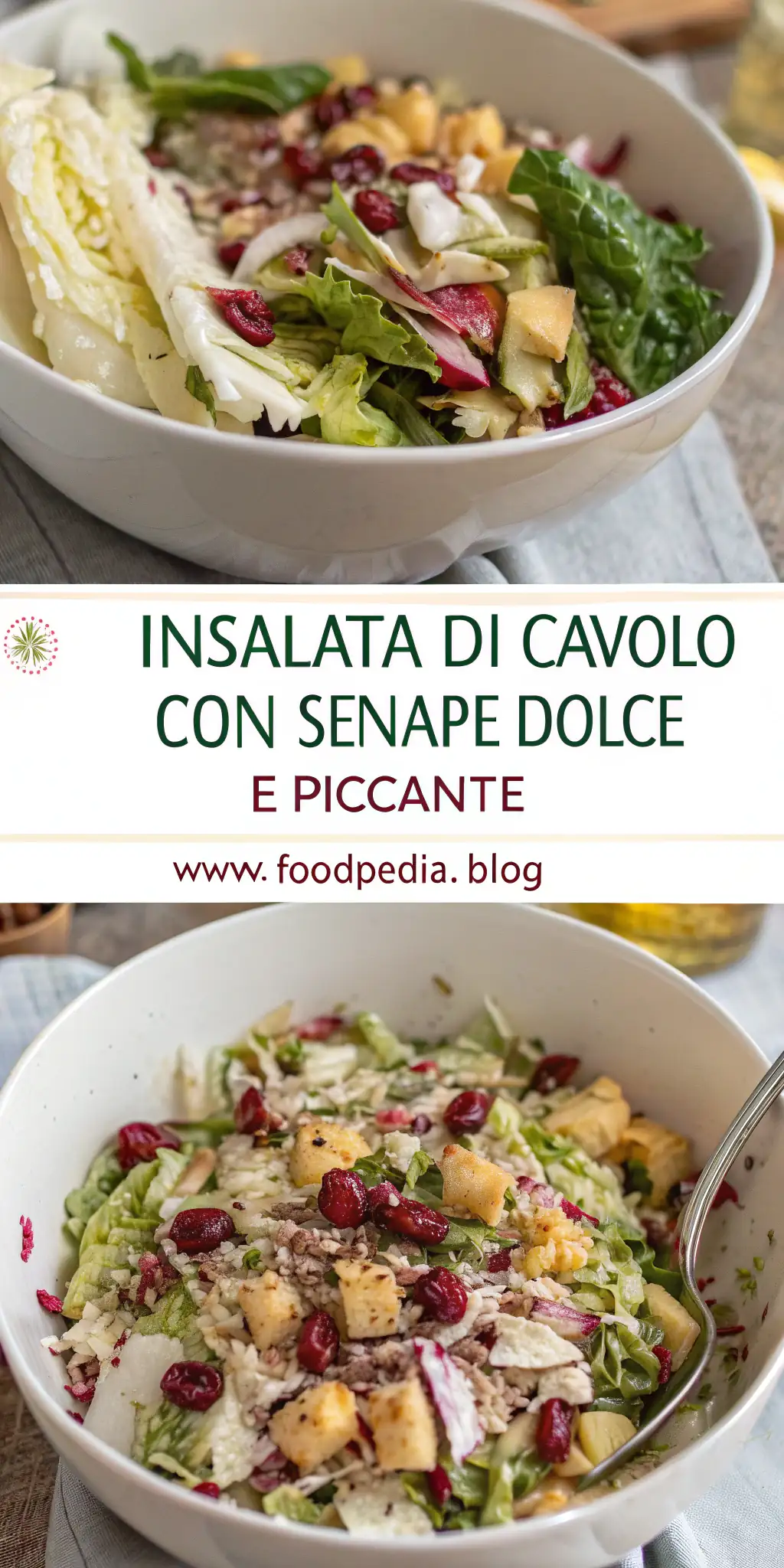 Pinterest image 2 for Insalata di Cavolo con Senape Dolce e Piccante