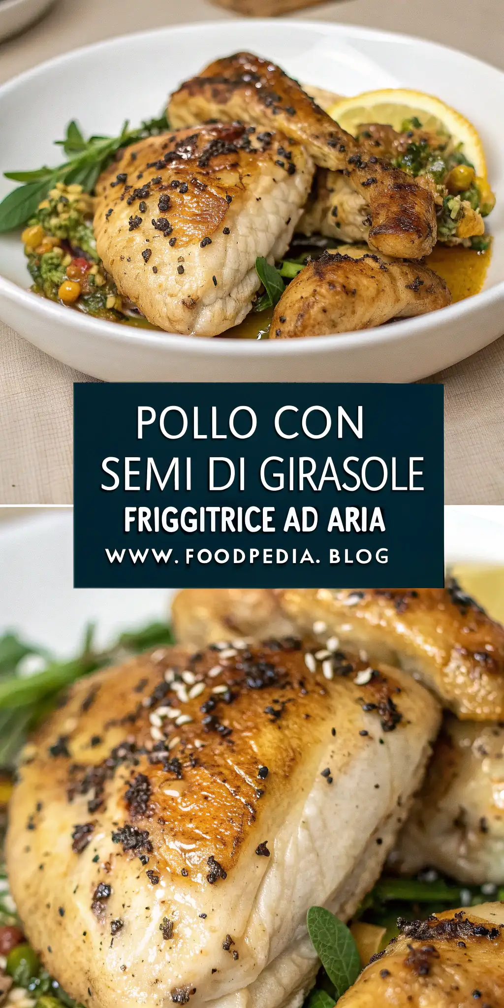 Pinterest image 2 for Pollo con Semi di Girasole in Friggitrice ad Aria