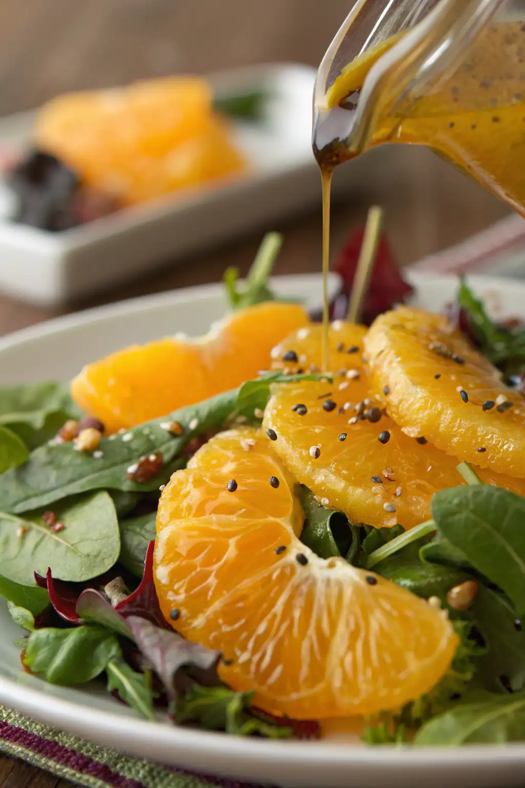 A delicious plate of Vinaigrette all'Arancia e Cumino