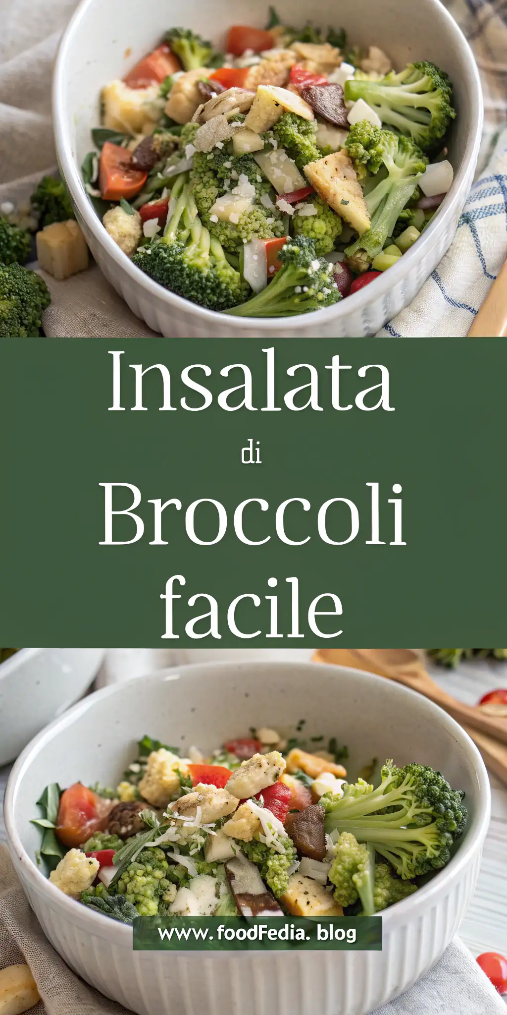 Pinterest image 2 for Insalata di Broccoli Facile