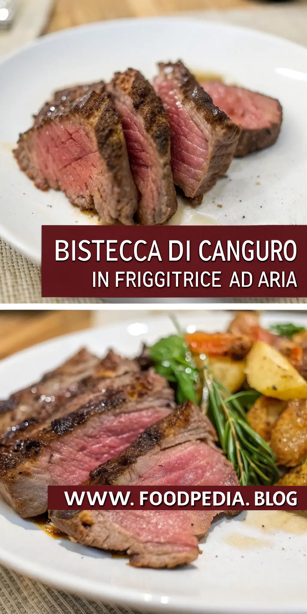 Pinterest image 1 for Bistecca di Canguro in Friggitrice ad Aria