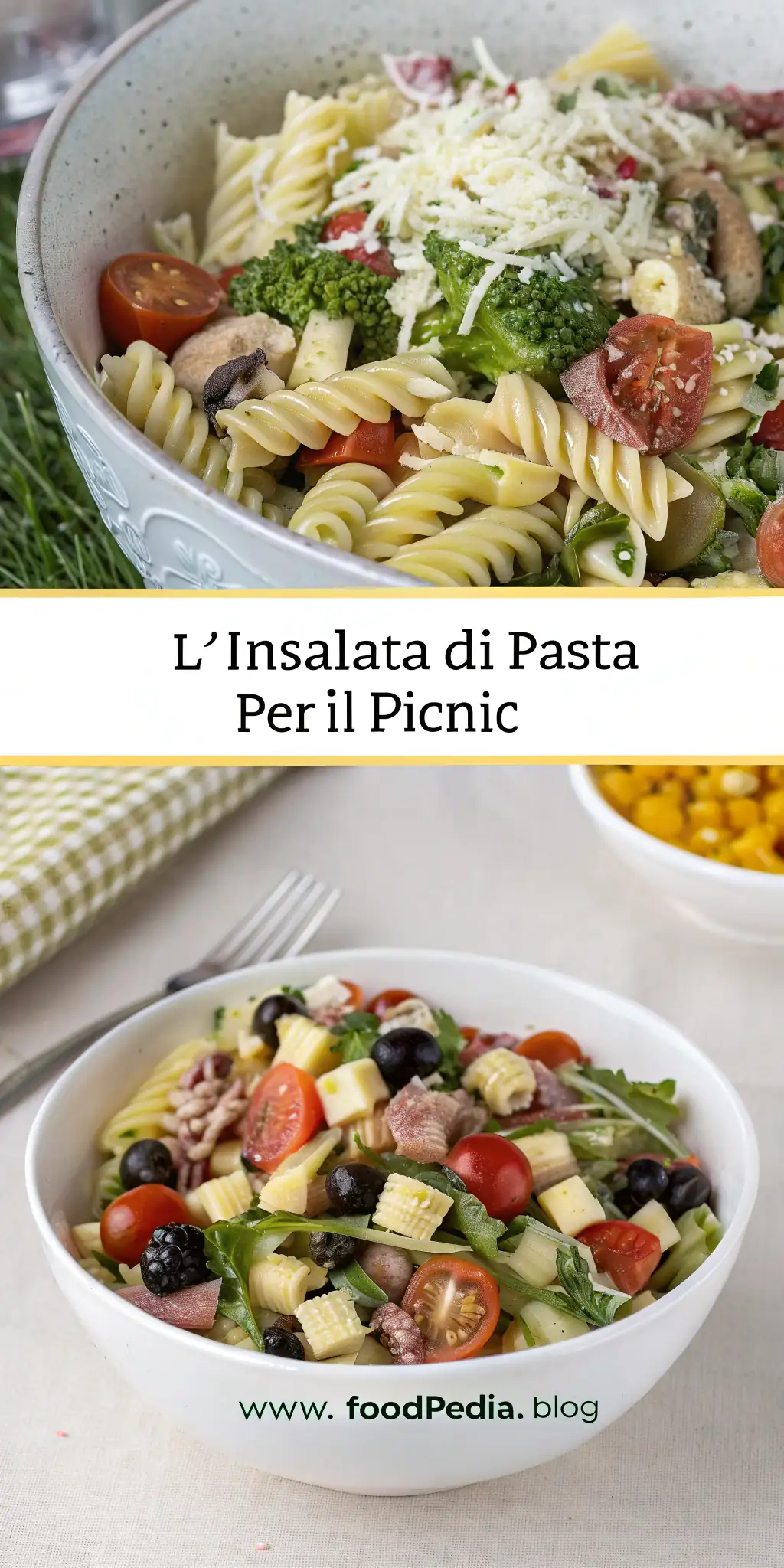 Pinterest image 2 for L'insalata di pasta perfetta per il picnic