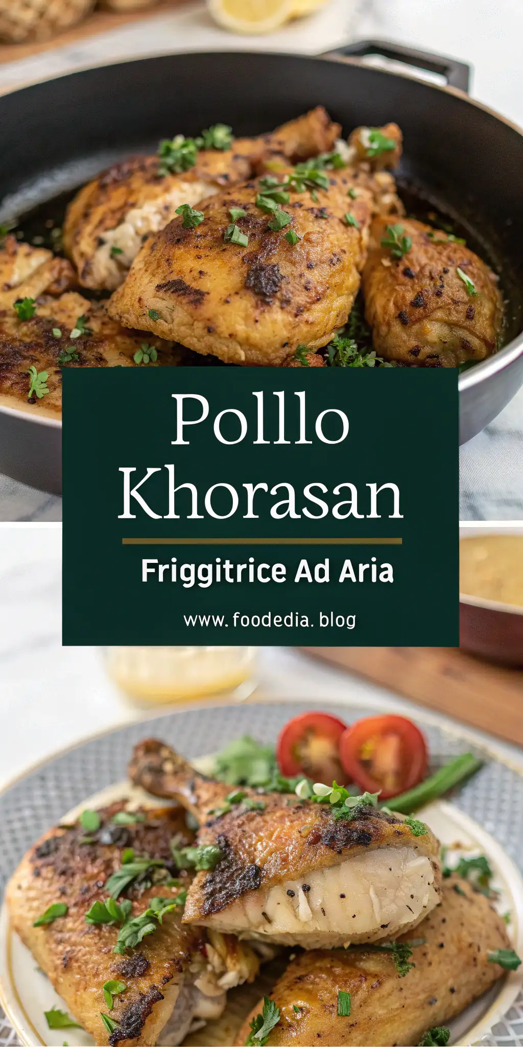 Pinterest image 1 for Pollo Khorasan in Friggitrice ad Aria
