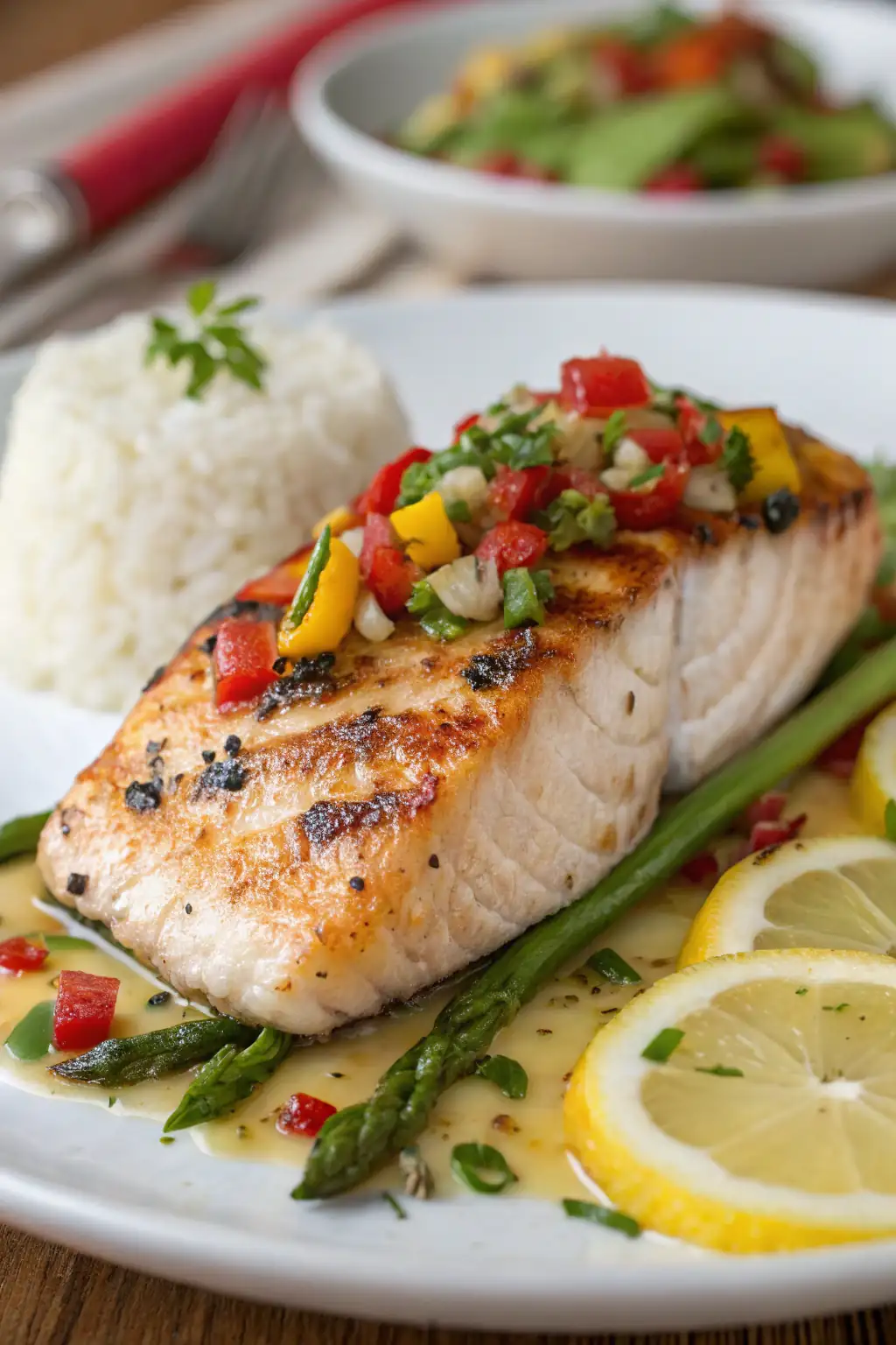 A delicious plate of Mahi Mahi nella Friggitrice ad Aria