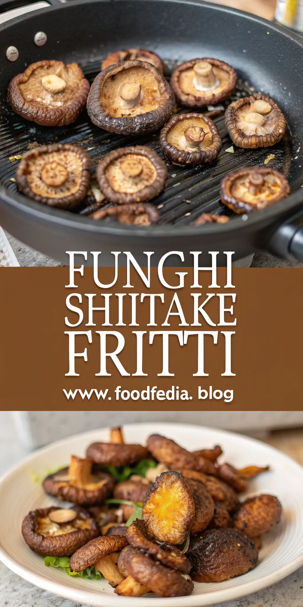 Pinterest image 1 for Funghi Shiitake Fritti in Friggitrice ad Aria