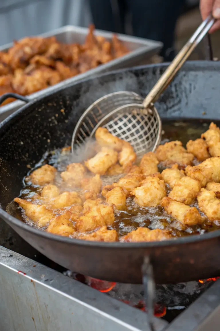 A delicious plate of Crosne Fritti in Friggitrice ad Aria