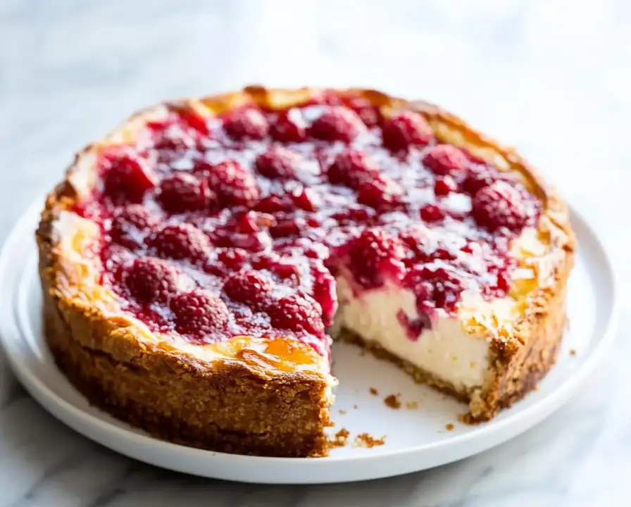 TORTA DEL CIELO MIT HIMBEEREN